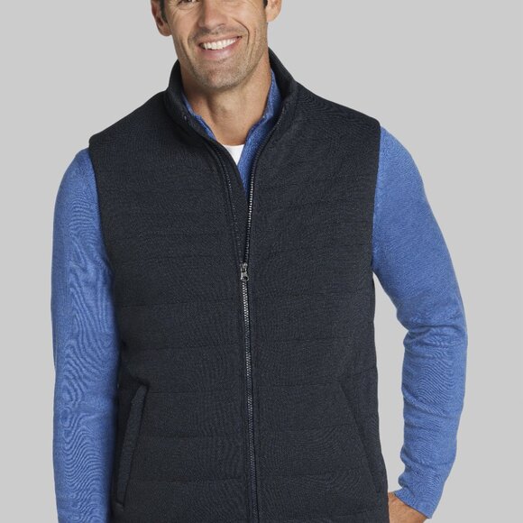 NWT Jos. A. Bank Dark Navy Men's Vest - Picture 1 of 11